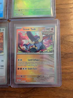 Prismatic Evolutions Master Ball Card Lot. Miltank, Great Tusk, Applin, Slowpoke - Image 3