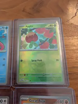 Prismatic Evolutions Master Ball Card Lot. Miltank, Great Tusk, Applin, Slowpoke - Image 4
