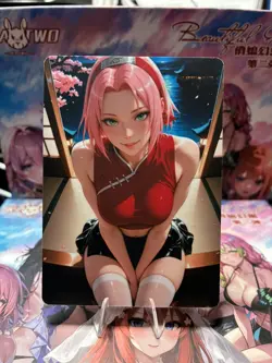 Naruto Card Anime Holo Waifu Sexy Goddess Doujin Card Double Sided - Image 1