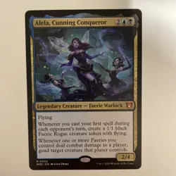 Alela, Cunning Conqueror, MTG, Commander: Wilds of Eldraine, NM, Mythic - Image 1