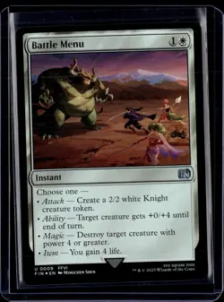 Battle Menu - 9 - Foil - FIN - NM - MTG Magic the Gathering - Image 1