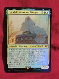 MTG Gandalf, Westward Voyager Commander: the Lord of the Rings Foil Mythic NM - Image 3