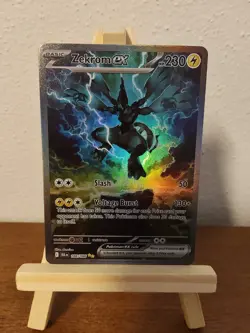 Carta Pokemon TCG Zekrom EX AR Black Bolt 166/086 NM CUSTOM CARD - Image 1
