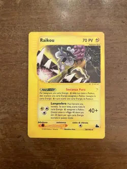 Raikou 28/144 Set Skyridge Pokemon Card Non Holo Ita Rara Leggendario - Image 1