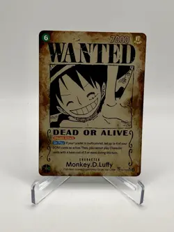 Monkey D Luffy OP13-118 SP Wanted Poster Manga One Piece Card English - Image 1