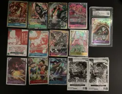 One Piece TCG Near Mint Japanese Alt And Sr Lot With Graded Sr, Tournament Pack - Image 1
