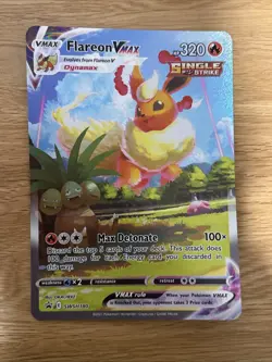 Pokemon Card Flareon VMAX SWSH180 SWSH Jumbo Promo Alt Are Rare Near Mint - Image 1