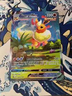 JUMBO Flareon VMAX Promo Card Alt Art SWSH180 Pokemon Premium Collection Promo - Image 1