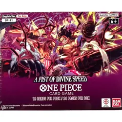 One Piece Card Game OP-11 A Fist of Divine Speed Sealed Booster Box CCG - Image 1