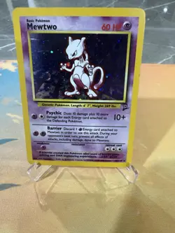 Mewtwo 10/130 Holo Rare Base Set 2 - Pokemon Card WOTC - Image 1