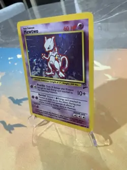 Mewtwo 10/130 Holo Rare Base Set 2 - Pokemon Card WOTC - Image 2