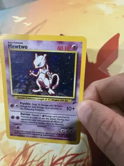 Mewtwo 10/130 Holo Rare Base Set 2 - Pokemon Card WOTC - Image 4