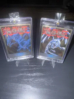 YUGIOH Limited Edition Promo Cards Blue Eyes White Dragon /Ultimate Dragon GOLD - Image 1