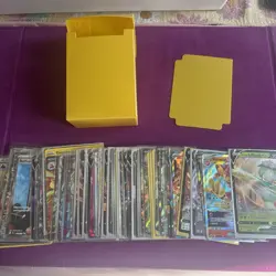 HOLO!!! Pokemon Card Lot 70 TCG Cards. V Star,EX,V, and more. with new deck box! - Image 5