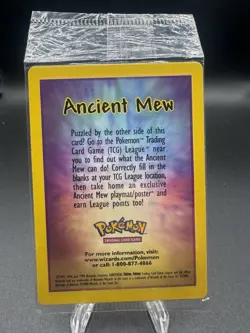 Ancient Mew SEALED Pokemon 2000 Movie Promo Holo Card - Image 2