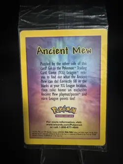 Ancient Mew SEALED Pokemon 2000 Movie Promo Holo Card - Image 5