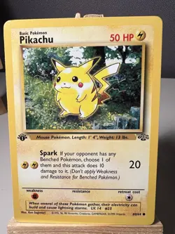Pokemon Pikachu TCG 1st Edition Jungle Card 60/64 WOTC Vintage - Image 2