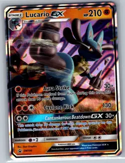 Lucario GX - SM100 SM Promos - Pokemon Card - NM - Image 1