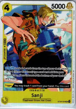 Sanji ST29-004 English Starter Deck 29: Egghead - One Piece Card - NM - Image 1
