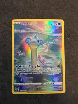 Pokemon TCG Lapras Crown Zenith: Galarian Gallery Ultra Rare Card GG05/GG70 - Image 1