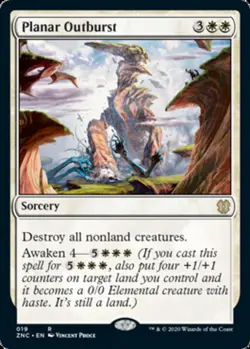 Planar Outburst Light Play, English Magic the Gathering MTG Commander: Zendikar - Image 1