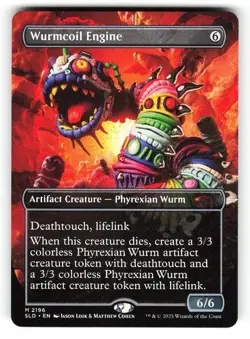 Wurmcoil Engine #2196 (Rainbow Foil) (NM) Secret Lair Play-Doh Extra Life MTG - Image 1