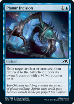 1 x Planar Incision - Foil - Kamigawa: Neon Dynasty - NM-Mint - MTG - Image 1