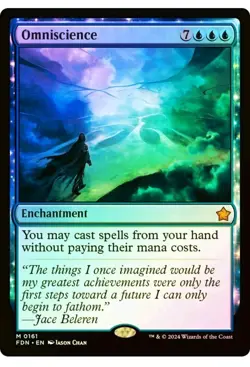 1x MTG Omniscience *FOIL* - Foundations Mythic! NM Mint! - Image 1