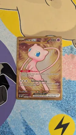 Mew EX 205/165 Metal Hyper Rare Gold Scarlet Violet 151 Pokemon Card TCG - Image 1