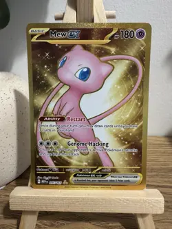 Pokemon TCG Mew EX Gold Hyper Rare Scarlet & Violet 151 Card 205/165 - Image 1