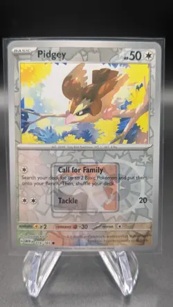Pokemon TCG Pidgey 016/165 Scarlet Violet 151 Reverse Holo League Stamped NM 🔥 - Image 1