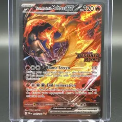 Pokemon TCG Team Rockets Moltres EX Destined Rivals Card 229/182 SIR Stamped - Image 1