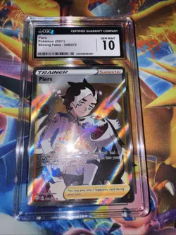 CGC 10 GEM MINT Japanese Piers 194/190 Shiny Star V Super Rare Holo Pokemon 2020 - Image 1