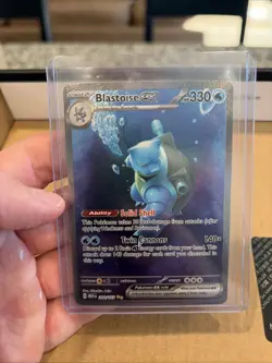Pokemon Scarlet & Violet 151 TCG Blastoise EX 200/165 Sir Special Illustration - Image 4