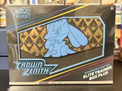 Crown Zenith Pokemon Center Elite Trainer Box Plus ETB - Factory Sealed Mint - Image 1