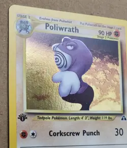 Pokemon 1st Edition Poliwrath 9/75 Neo Discovery NM/Mint - Image 2