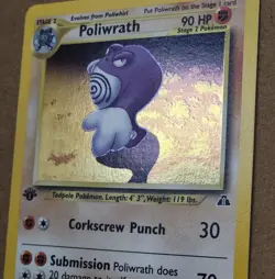 Pokemon 1st Edition Poliwrath 9/75 Neo Discovery NM/Mint - Image 4