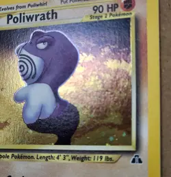 Pokemon 1st Edition Poliwrath 9/75 Neo Discovery NM/Mint - Image 5