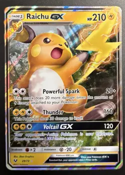 Pokemon Raichu GX 29/73 Ultra Rare Shining Legends SHL Holo NM - Image 1