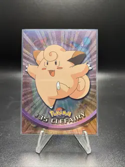 Pokemon #35 Clefairy Foil Holo Topps Chrome 2000 Animation Series 1 Vintage Rare - Image 1