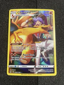 2022 Pokemon SWSH Lost Origin Charizard Trainer Gallery #TG03/TG30 LP - Image 1