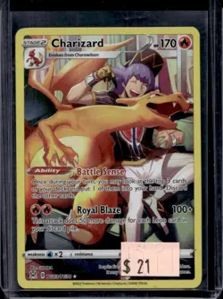 2022 Pokemon SWSH Lost Origin Charizard Trainer Gallery #TG03/TG30 - Image 1