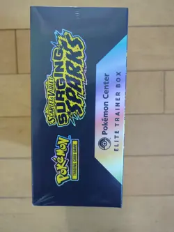 Pokemon Surging Sparks ETB Pokemon Center Exclusive SEALED Elite Trainer Box - Image 3