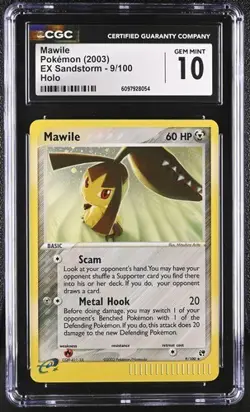 Mawile Holo Rare CGC 10 GEM MINT Pokemon (2003) EX Sandstorm #9/100 - Image 1