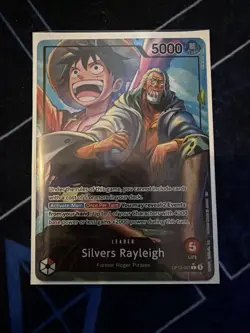 One Piece TCG - Silvers Rayleigh - OP12-001 - Leader - Alternative Art - NM - Image 1