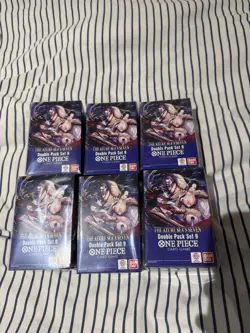 One Piece x6 Double Pack Set DP-09 Azure Seas Seven OP-14 - Brand New & Sealed - Image 1