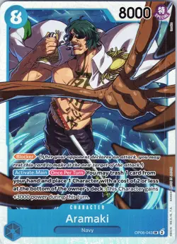 Aramaki OP06-043 SR - One Piece TCG Wings of the Captain - English - Foil (NM) - Image 1