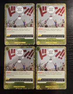 4x Playset You're the One Who Should Disappear OP06-115 Rare One Piece English - Image 1