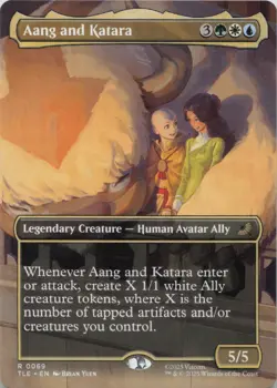 Aang and Katara (Borderless) R Avatar: The Last Airbender: Eternal-Legal 69 NM M - Image 1