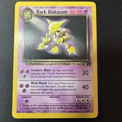 DARK ALAKAZAM 18/82 Non-Holo Rare Team Rocket Set WOTC 2000 - Pokemon Card - Image 1